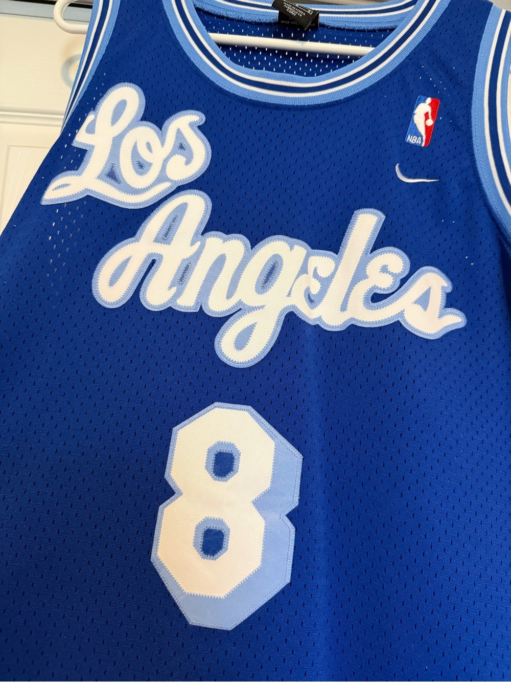 Nike | Vintage Kobe Bryant LA Lakers #8 Hardwood Classics Jersey Blue Mens L - Picture 5 of 6